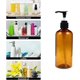 thumbnail image 5 of BRILLAR Dispensador de vidrio portátil - Botellas de prensa de subenvase de 6 piezas para maquillaje y cuidado de la piel - Vidrio marrón de 300 ml, 5 of 5