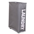 thumbnail image 1 of Laundry Collapsible Rolling Basket Oxford Waterproof Wheels Dirty Clothes Bag Rectangular Foldable Bin, 1 of 9