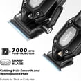thumbnail image 2 of VGR Professional Hair Clippers for Men, Cordless Barber Clippers and Trimmers Set, Mens Hair Cutting Kit with 10 Guide Combs, USB Rechargeable Haircut Machine for Family, LED Display, Black, 2 of 7
