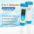thumbnail image 2 of 4 in 1 TDS/EC/Salinity/Temperature Detector Salt Content Water Quality Meter for Swimming Pool Drinking Water Aquarium,1 * Digital Water Quality Tester, 2 of 7