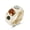 White, variant on Women's Acrylic Geometric Ring Retro Resin Statement Ring with Diamond Accent Fashion Jewelry Unique Ring for Her Ins