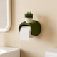 thumbnail image 4 of Porta Papel Higiénico de Baño Montado en Pared, Caja de Almacenamiento Plástica Impermeable con Estante, Rojo Blanco Verde, 19.7x15.7x13cm, 4 of 6