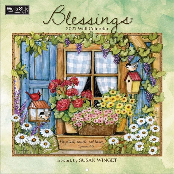 Wells Street by Lang, Blessings 2027 Wall Calendar by Susan Winget