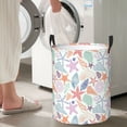 thumbnail image 4 of Lsque Colorful Seashells pattern Laundry Hamper Basket, Tall Woven Rope Hamper Basket for Clothes, Lightweight Storage Basket, Collapsible Waterproof-Small, 4 of 8