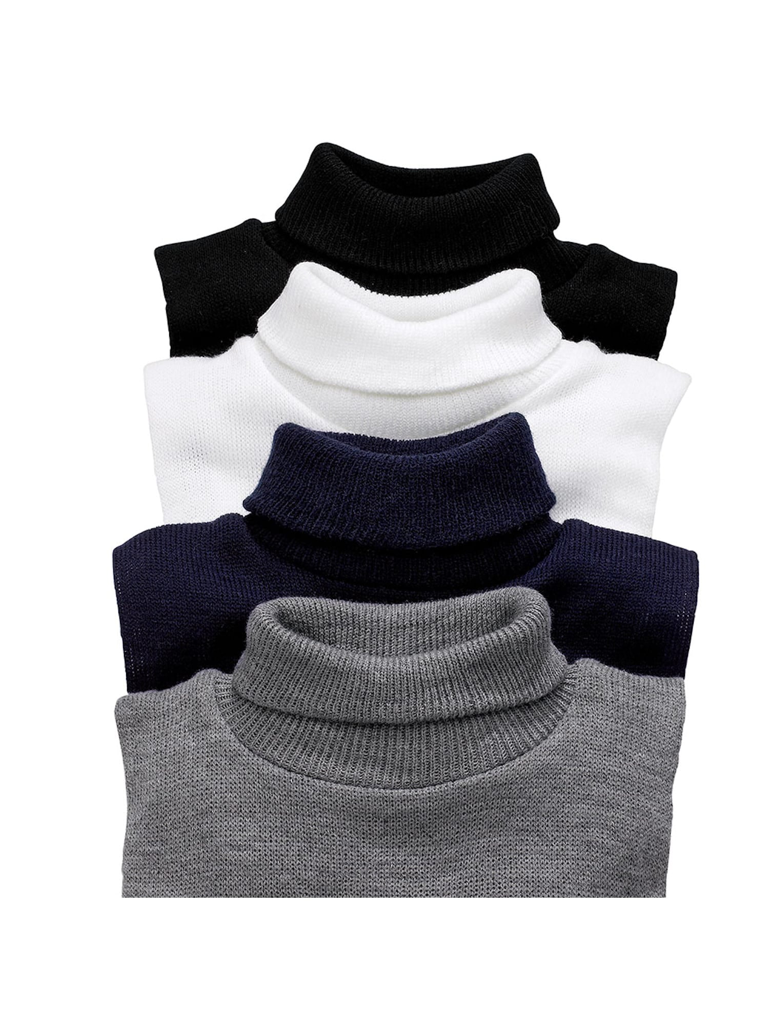 TURTLE NECK DICKIES 3-PACK 100% COTTON MADE IN USA DIRECT FROM MFG FREE SHIPPING 