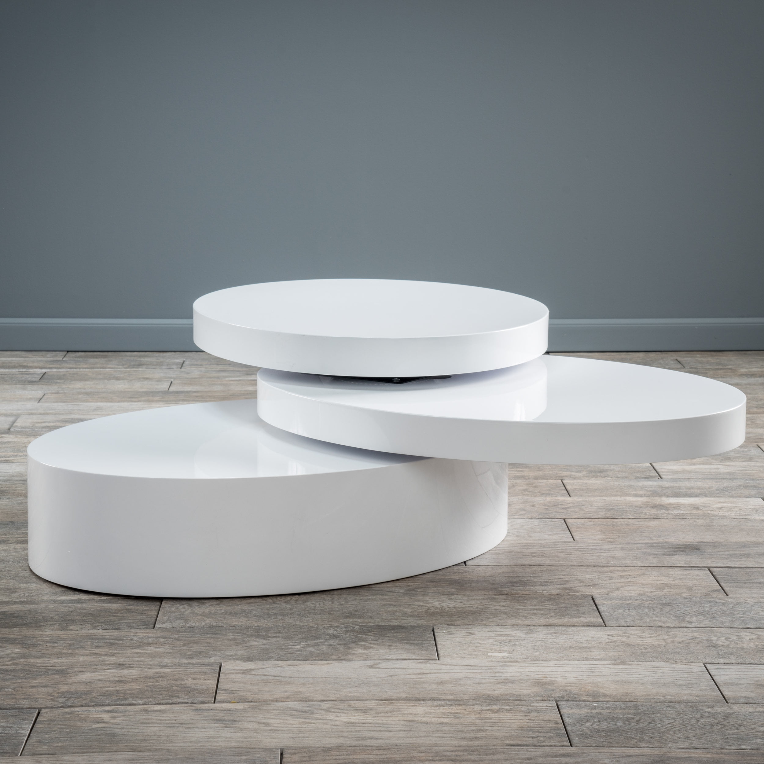 Lagom Small Oval Mod Rotatable Coffee Table