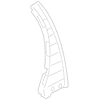 Genuine OE Porsche Lower Pillar Trim - 9J1-868-239-1E0