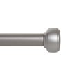 thumbnail image 1 of HOMETRENDS CAP 1" DRAPERY ROD SET 60-144" NICKEL, 1 of 2