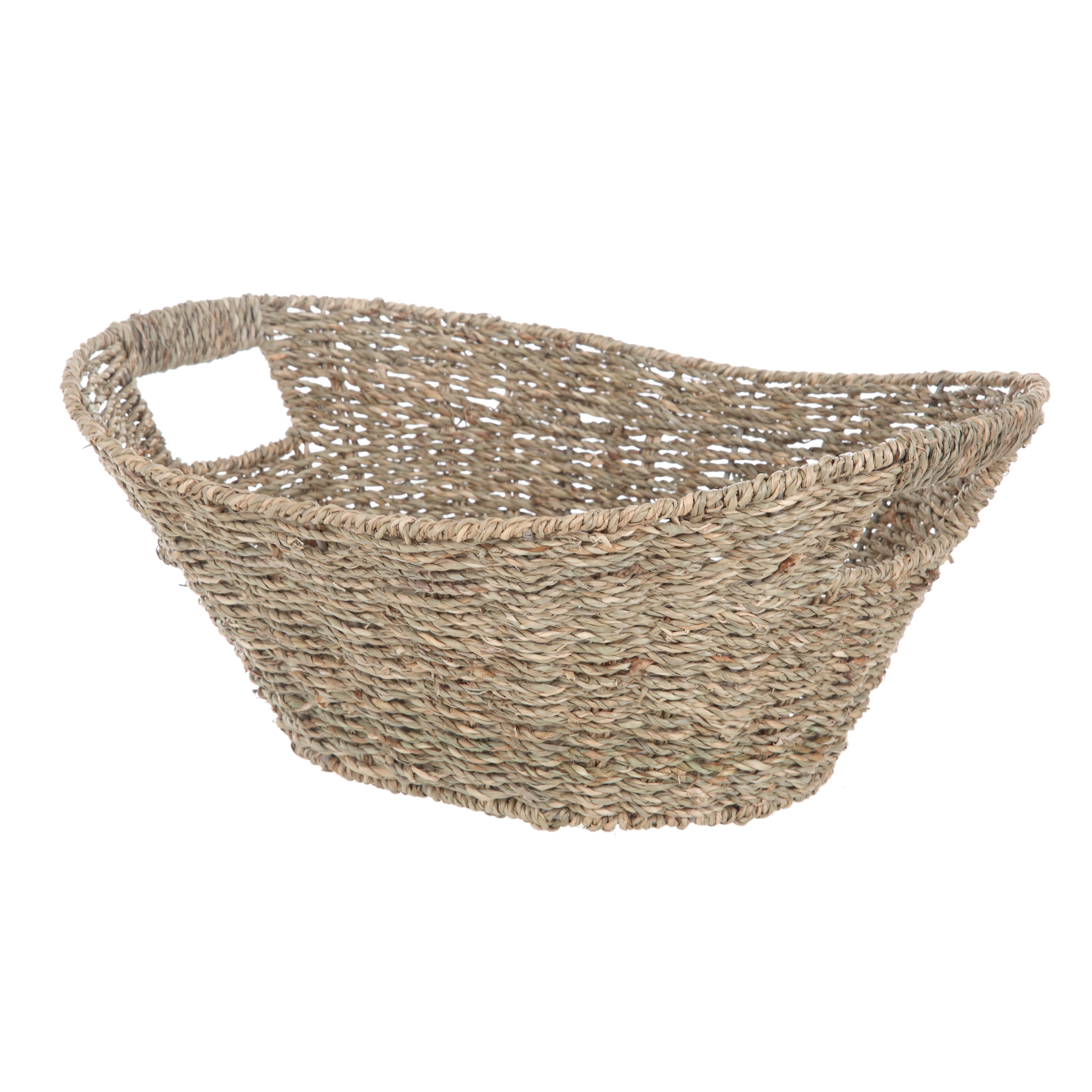 Home Zone Seagrass Natural Oval Basket