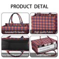thumbnail image 3 of Large Capacity Tote Bag,Multi Color Checkerboard Checkered Pattern Handbag Fashion Luxury Tote Bag,15.7"x13"x 5.1" Inches,Laptop Compatible, 3 of 3