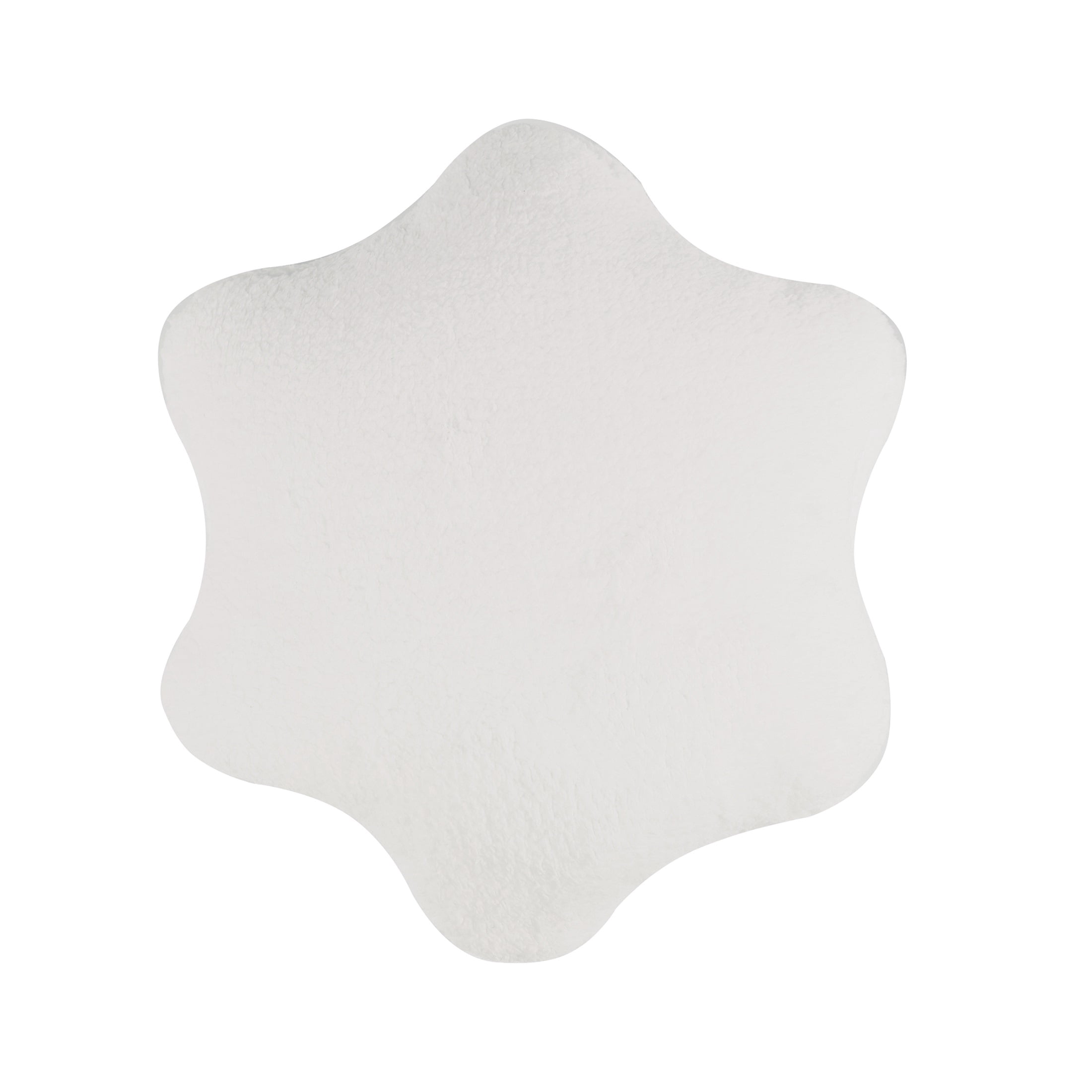 Greenland Home Fashions Decorative Holiday White Snowflake Plush Toss Pillow