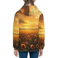 thumbnail image 6 of Sikiie Sunflower Sunset Rainfall Zip Up Hoodie Teenage, hoodies for Teenage, Zipper Sweatshirt Jacket for Daily, Traveling-Small, 6 of 6