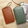 thumbnail image 7 of Kcolen Slim RFID Blocking Travel Wallet Passport Holder with Secure Zipper Organizer for Daily Commute and Business Document Pouch, 7 of 7
