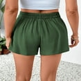 thumbnail image 4 of Yubnlvae High Waist Wide Leg Formal Shorts - 2025 Summer Casual Pockets Bottoms (Office & Weekend Wear, Tailored Fit) Green L, 4 of 8