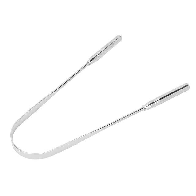 Tongue Cleaner, U-Shaped Thorough Cleansing Reusable Tongue Scraper For Travel For Home Silver