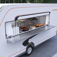thumbnail image 5 of AmGood 18 in. x 60 in. Stainless Steel Folding Wall Shelf NSF| Concession Stand, Food Truck, Kitchen, Restaurant, Garage, Laundry, Utility Room, 5 of 9