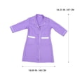 thumbnail image 2 of Miangastore Salon Smock Purple 1Set 34.3x18.9in, 2 of 9