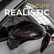 Rockrose 5D High Gloss Black Carbon Fiber Vinyl Wrap, Phone Cover, Helmets and Automotive - Size: 1FT x 5FT