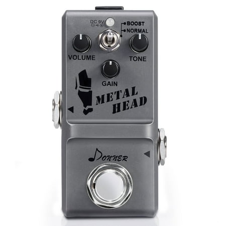 - Donner Metal Head Guitar Effect Pedal Super Mini Metal Distortion Pedal