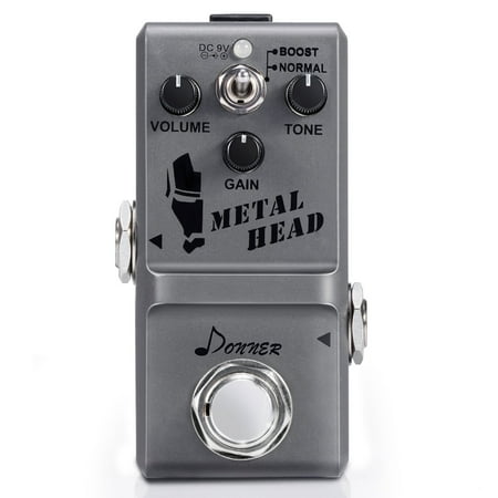 Donner Metal Head Guitar Effect Pedal Super Mini Metal Distortion (Best Distortion Pedal For Telecaster)