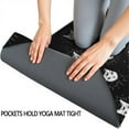 thumbnail image 3 of Black Cat Head Pattern Hot Yoga Mat Towel Non Slip for Hot Yoga - Quick-Drying Yoga Mat Cover with 4 Corner Pockets with Travel Bag - Hot Yoga Towel Non Slip 74"x26", 3 of 6