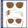 thumbnail image 4 of Retro Polarized Sunglasses Womens 2026 Trendy Round Classic Glasses, 4 of 4