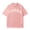 Pink, variant on Round-neck short-sleeve new PARKE men's and women's casual T-shirt with sports and fitness print