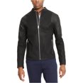 thumbnail image 1 of Kenneth Cole - Chaqueta de piel sintética para hombre, color negro, grande Kenneth Cole Chaqueta de cuero, 1 of 1