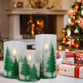 thumbnail image 4 of Velas de vidrio sin llama Romance Christmas Tree con control remoto, 4 of 9