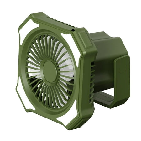

Big Savings Jiikun Fans Made of abs durable beautiful and practical! Camping Fan Shining Call Hook Charging Bank Portable Stepless Speed Regulating Fan Light