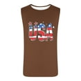 thumbnail image 4 of Camiseta sin mangas de cuello redondo para hombre, ropa de ocio, fitness, para el hogar, pijamas, camiseta con estampado de moda a color, blusa deportiva de poliéster para hombre, 4 of 5