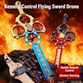 thumbnail image 4 of 2026 New Flying Battle Battle Sword RC | Dual Hand Gesture & Remote Control, RGB Light Drone With 360° Flips, 3-Speed Modes, Multiple Ways To Play(Black Gold 2 batteries,Dual control), 4 of 8
