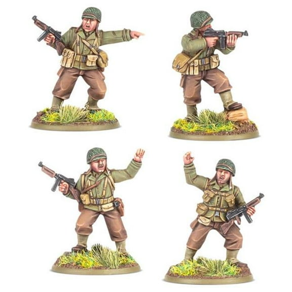 Warlord Games WRL403203101 Bolt Action US Rangers Platoon Commanders Miniatures Figure Set