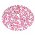 thumbnail image 5 of Cauagu 30" Christmas Tree Skirt Cute Rabbit Pattern Christmas Tree Decorations Tree Mat for Xmas Decorations Occasion Holiday Home Decor -30", 5 of 7