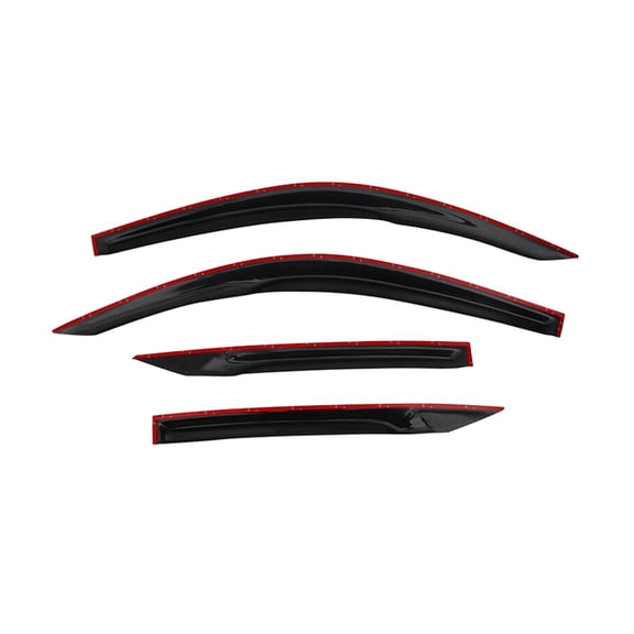 Geelife Fits 16-20 Honda Civic Coupe 2DR Mugen Acrylic Window Visors Rain Sun Guard 4PCS