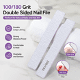 thumbnail image 6 of Nail Files 80 120 Grit Double Sided Emery Board 50 pack 7.0 inch Professional Acrylic Nail Buffer, 6 of 7