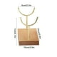 thumbnail image 2 of Jewelry display stand, double fork bracket, metal rolling cart, elegant pendant ornament, foldable portable stand, metal frame, for office decor,topliu, 2 of 8