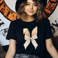 thumbnail image 3 of Vintage Bunny Ear Graphic T-Shirt - Cute Aesthetic Bow Tie Tee for Women and Kid, 3 of 6