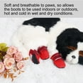 thumbnail image 4 of Dog Shoes Water Resistant Pet Dog Boots Breathable Comfortable Anti-slip Paw Protectors Red 4pcs, XL, 4 of 7