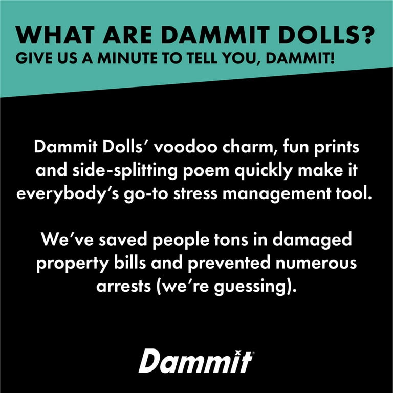 Dammit Doll - Classic Dammit Money Doll - Stress Relief, Gag Gift
