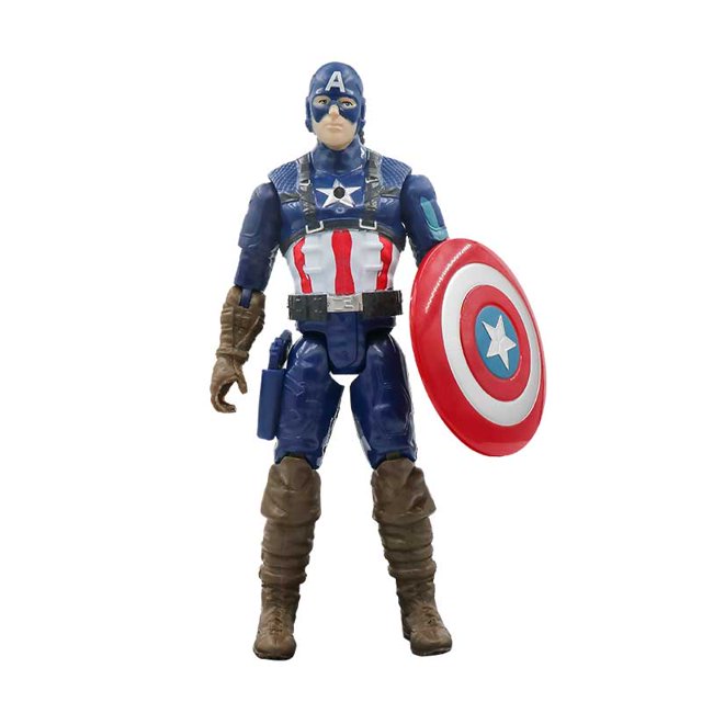 Figuras de acción de Marvel, vengadores, Capitán América, Loki, Deadpool, Hulk, Thanos, muñecas luminosas, PVC, Anime, regalo de Navidad para niños Fivean unisex