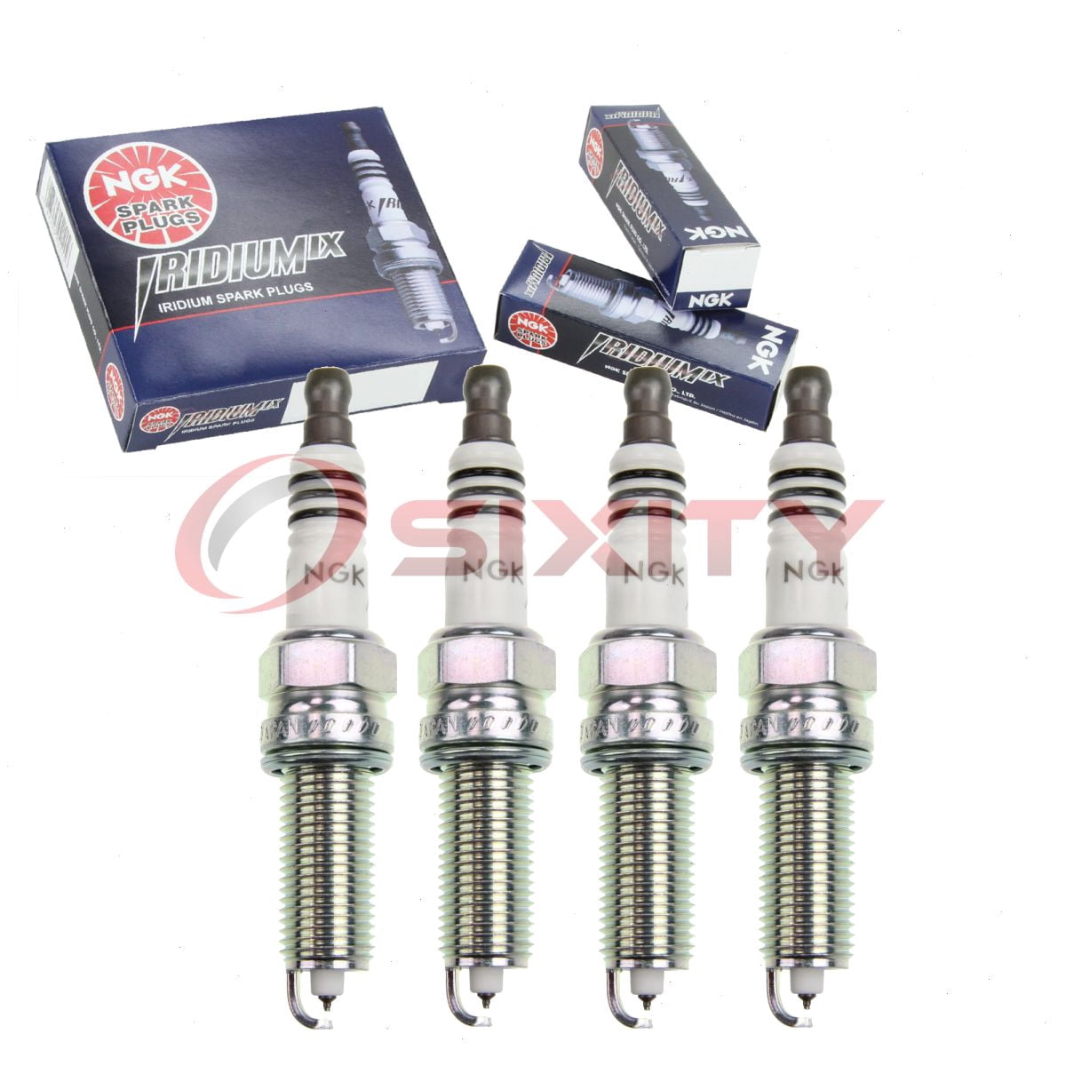 4 pc NGK 92873 Iridium IX Spark Plugs for XP6203 Ignition Wire Secondary