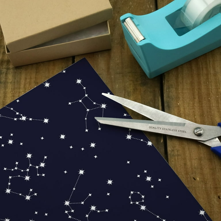  AnyDesign 12 Sheet Galaxy Wrapping Paper Black Night Sky Gift  Wrap Bulk Moon Star Decorative Craft Art Paper for Birthday Wedding DIY  Wrapping Supplies, 19.7 x 27.6 inch : Health & Household