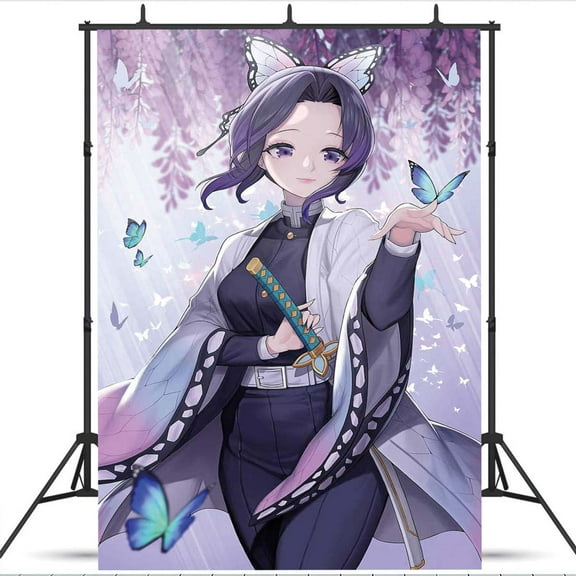 Kochou Shinobu school Backdrop Party Supplies Taspestry Background Banner Birthday Wall Decor Poster Lover