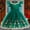 Green, variant on NAISIBABY Girls Princess Dress 7T, Embroidered Tulle Ruffles Sleeve Satin Mesh Splicing Christmas Party Festival Dress Green (3-10T)