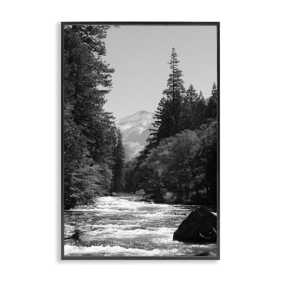 Stupell Industries Merced River Flow Black Framed Giclee Art, design by Kim Curinga