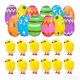 thumbnail image 2 of Huevo de Pascua relleno para fiestas, lindo animal de dibujos animados, decoración prellenada para Estilo F, 2 of 8
