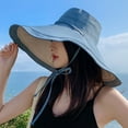 thumbnail image 2 of Summer Hats For Women UPF 50+ Summer Hat Sunhats For Women Uv Protection Sun Hats with UV Protection for Travel Women Wide Brim Soft Reversible Beach Hat Breathable Sun Hat, 2 of 4
