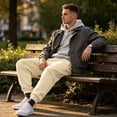 thumbnail image 5 of Wutalume Men's Slim Fit Joggers — Sweatpants with Tapered Leg, Drawstring Waist, Comfortable Lounge Pants for Active Days, 5 of 7