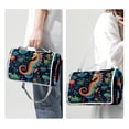 thumbnail image 3 of Hippocampus Large Waterproof Canvas Picnic Blanket with Carry Handle - Outdoor Beach Mat for Family - Foldable, Easy Clean, Sand Proof - Ideal for Camping, Hiking, Park, Travel - 79" x 59, 3 of 6